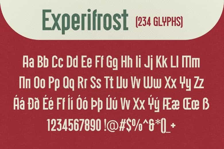 Experifrost Font Image 3