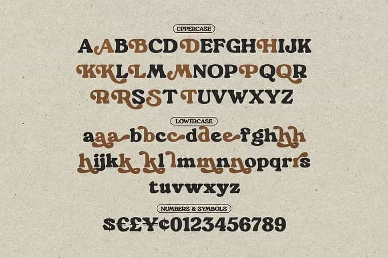 Sideboard Font Image 3