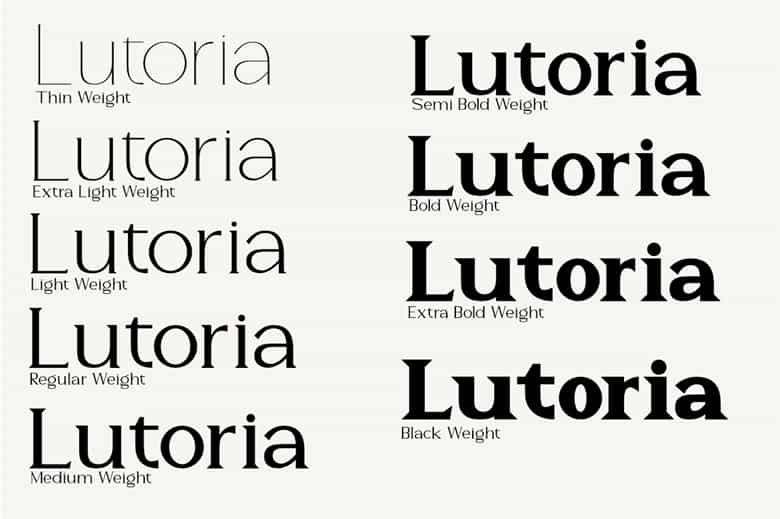 Lutoria Serif Font Image 2
