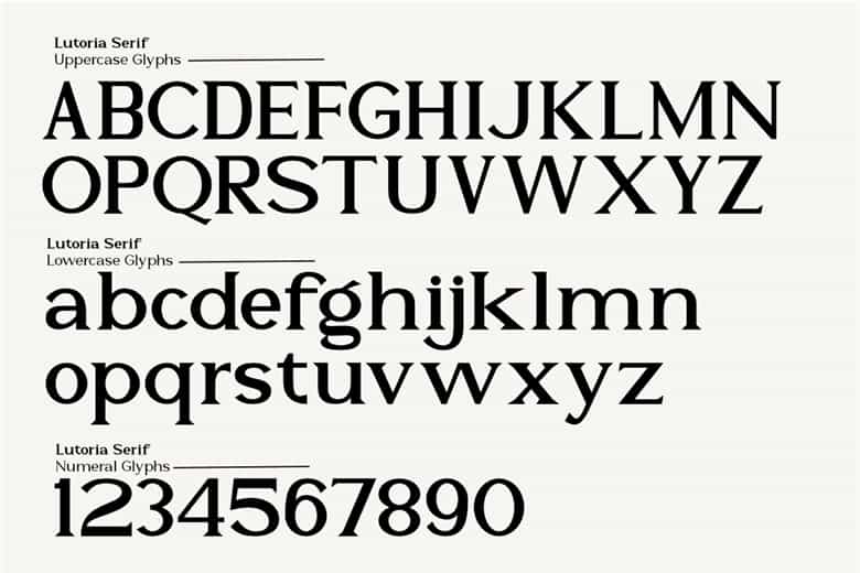 Lutoria Serif Font Image 3