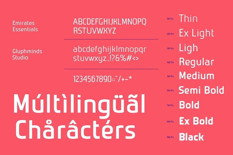 Emirates Essentials Font Family Image 3