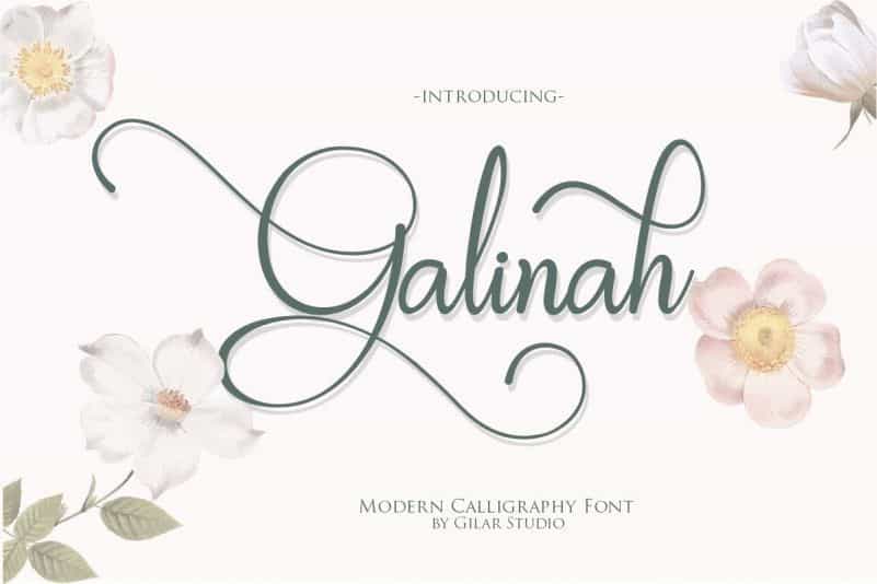 Galinah Font Image 1