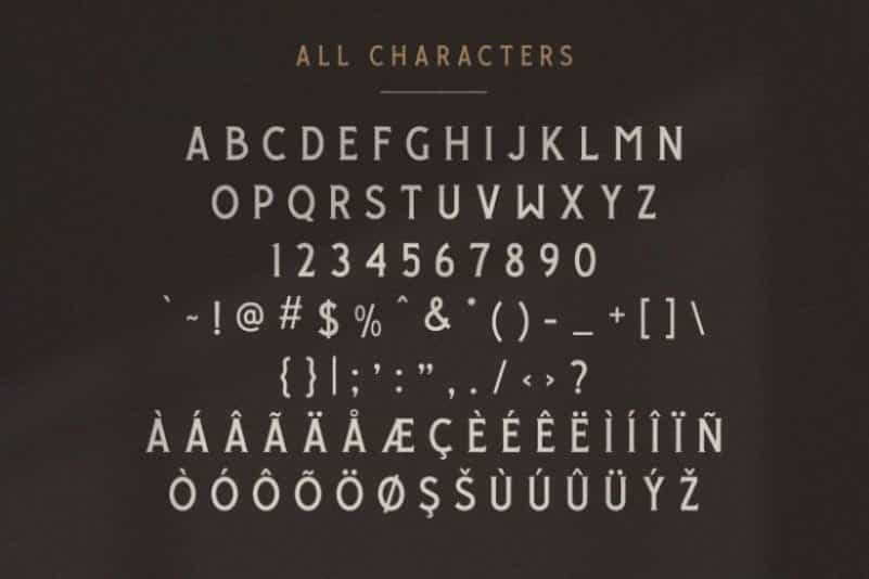 Giroud Condensed Serif Font Image 2