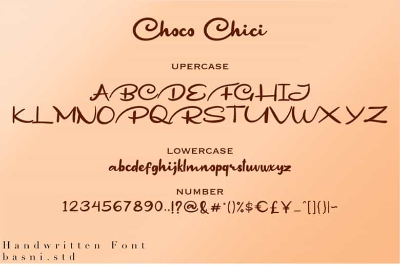 Choco Chici Font Image 3