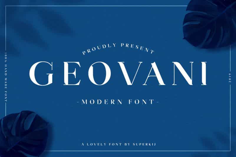 Geovani Modern Font Image 1