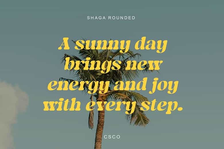 Shaga Rounded Font Image 2
