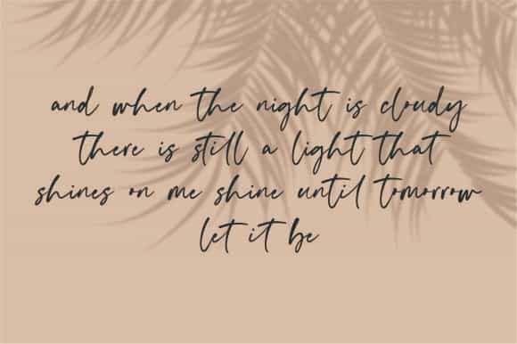 Relevant Script Font Image 3