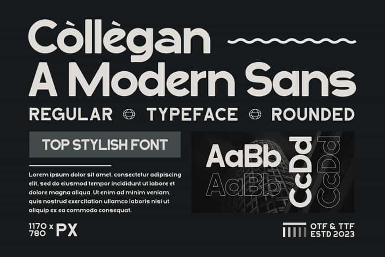Collegan Font Image 4