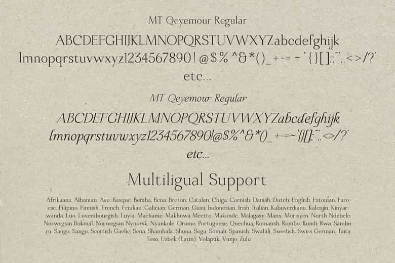 Mt Qeyemour Font Image 6