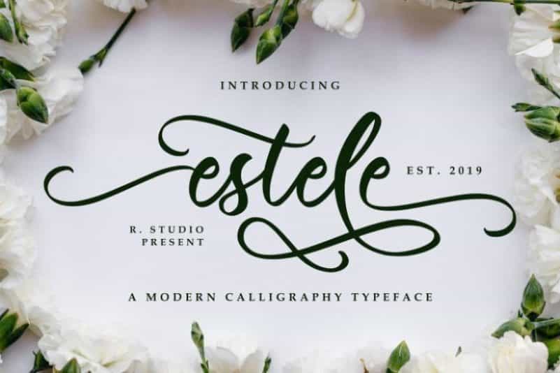 Estele Font Image 1