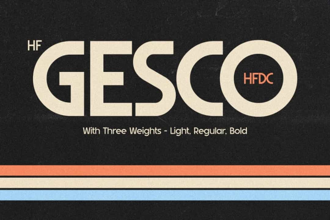 HF Gesco Font Image 4