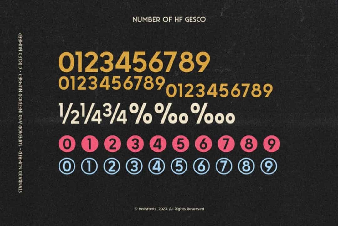 HF Gesco Font Image 6