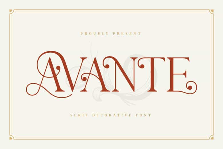 Avante Font Image 4