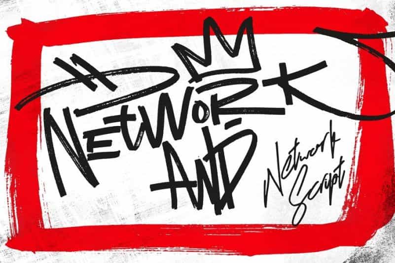 Network Script Font Image 1
