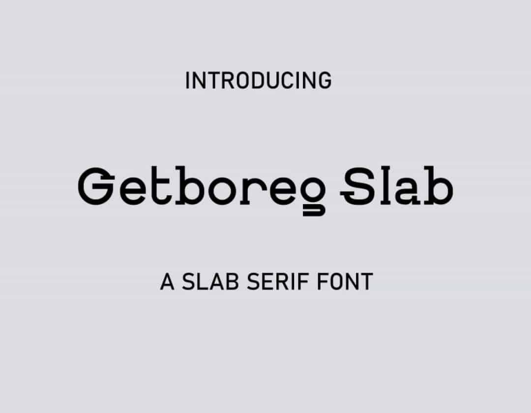 Getboreg Slab Font Image 13