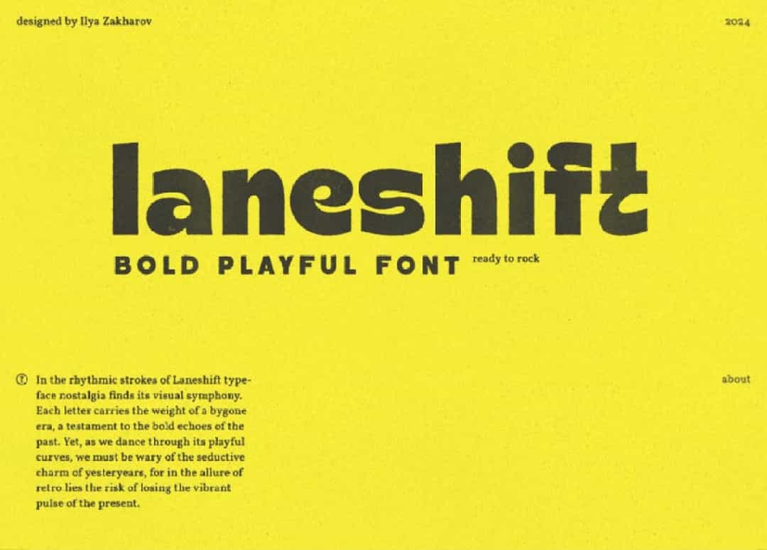 Laneshift Font Image 3