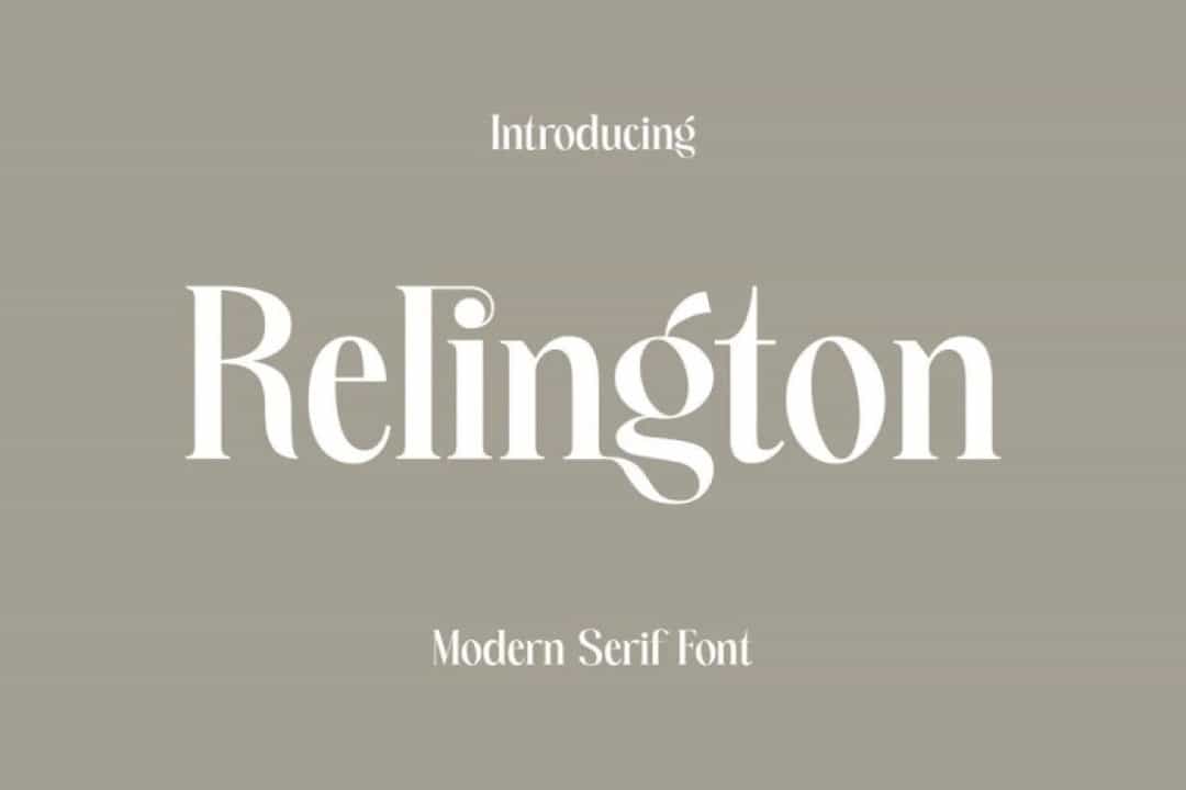 Relington Font Image 7