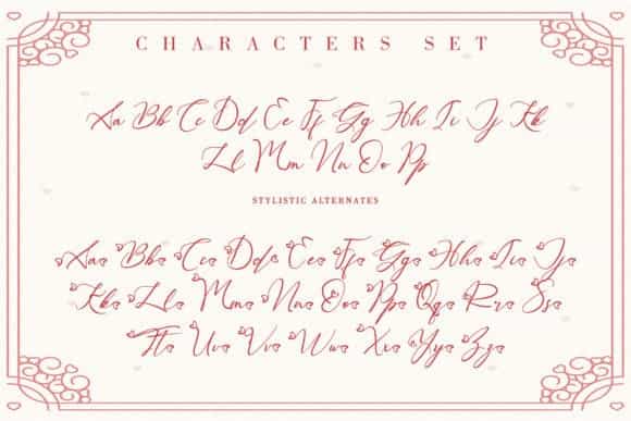 Beautiful Kisses Script Font Image 2