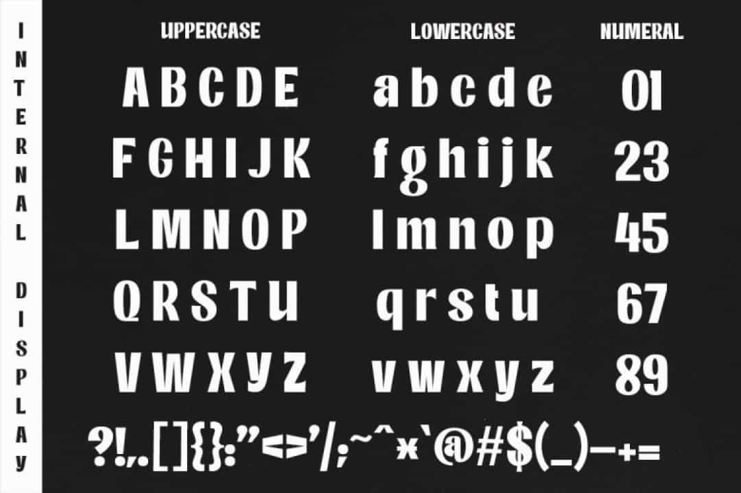 Internal Display Font Image 6
