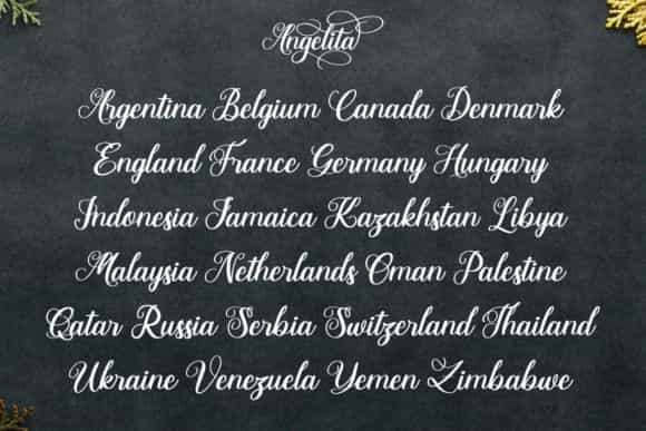 Angelita Script Font Image 2