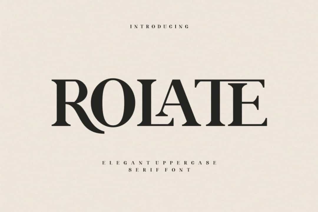 Rolate Font Image 7