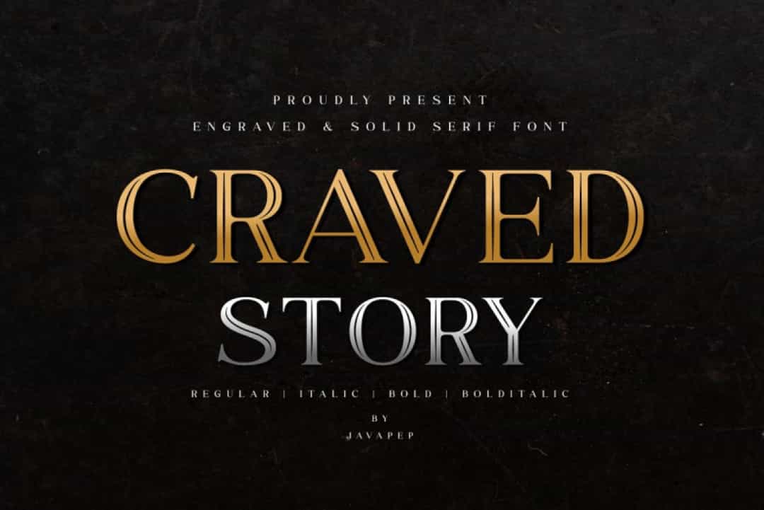 Craved Story Font Image 10