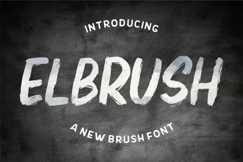 Elbrush Font Image 1
