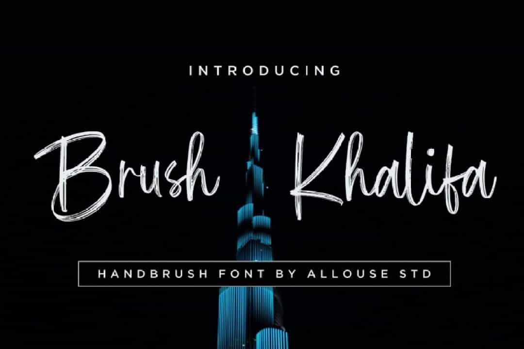 Brush Khalifa Font Image 4