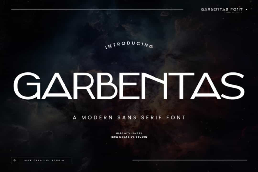 Garbentas Font Image 7