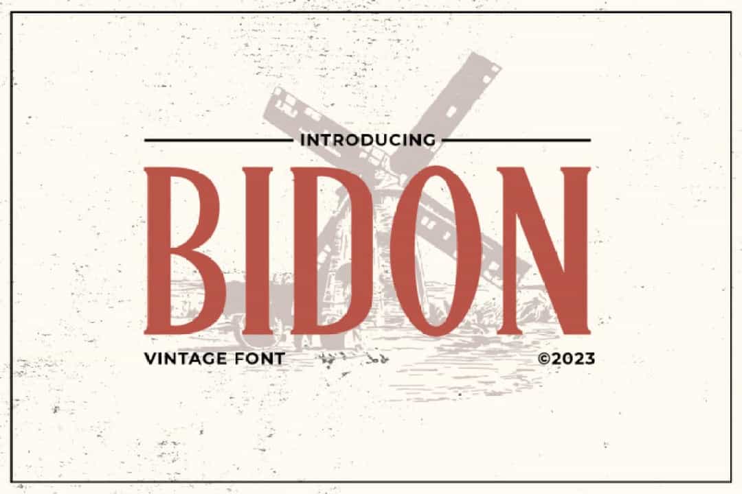 Bidon Font Image 10