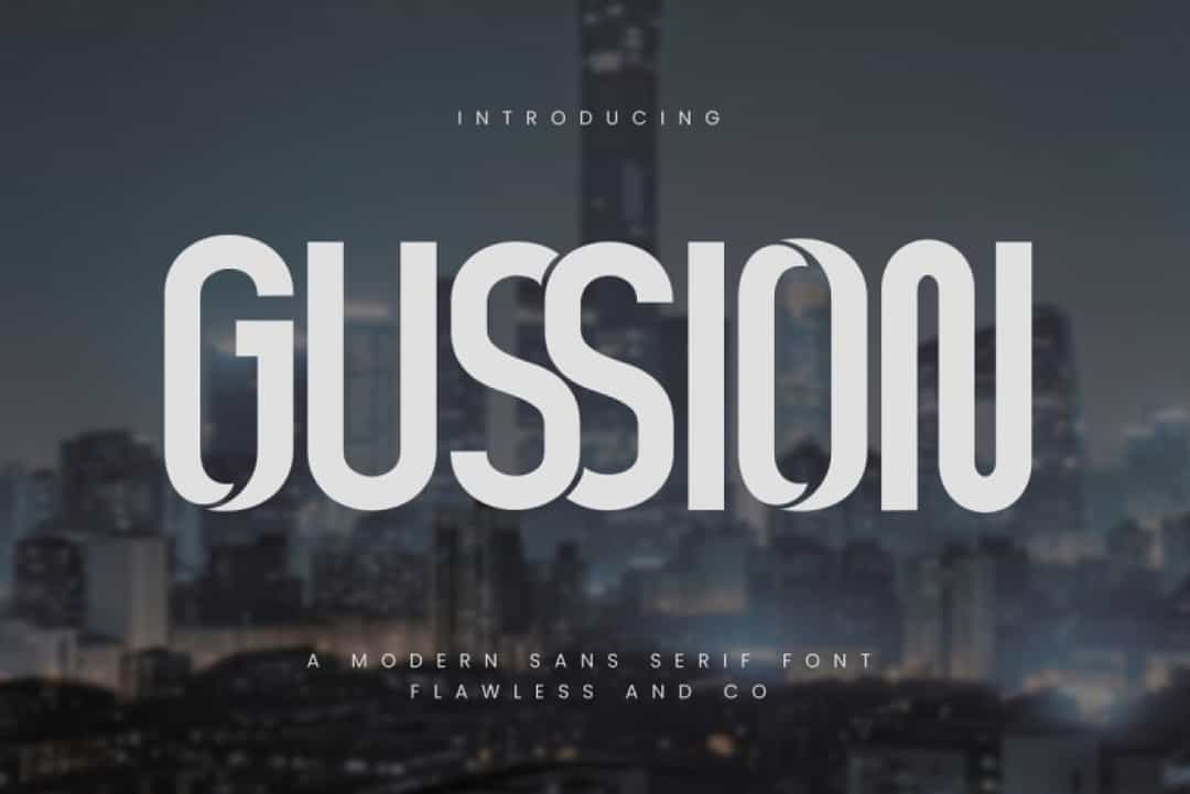 Gussion Font Image 19