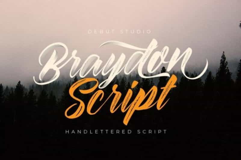 Braydon Script Font Image 1