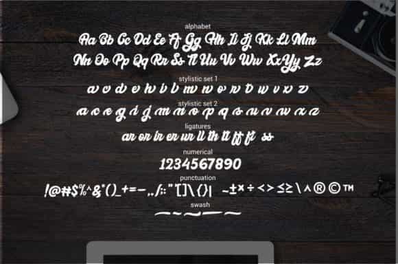 Bellynice Bold Script Font Image 2