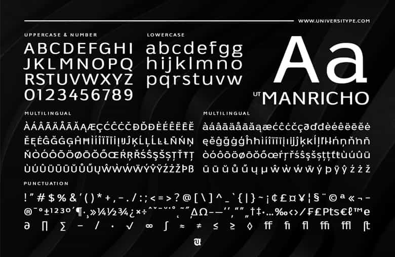 UT Manricho Font Image 6
