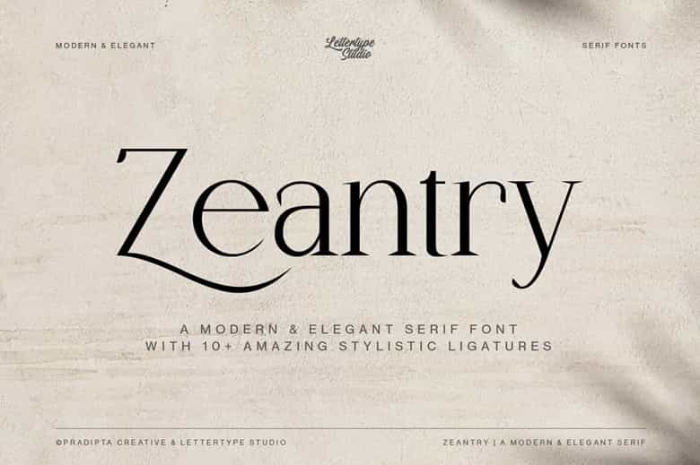 Zeantry Font Image 1