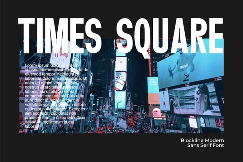 Blockline Font Image 2