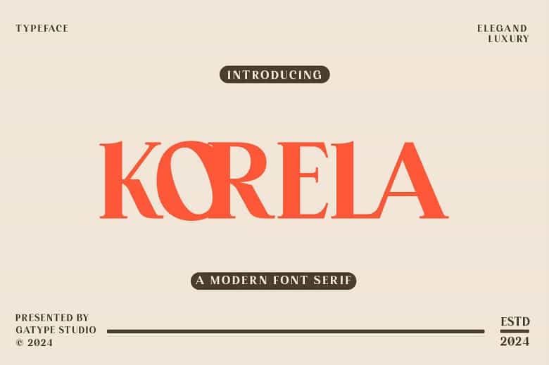 Korela Font Image 1