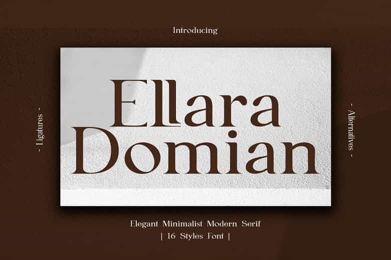 Ellara Domian Font Family Image 1