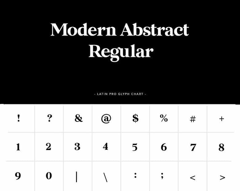Modern Abstract Font Image 3