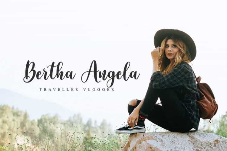 Martina Calligraphy Font Image 2
