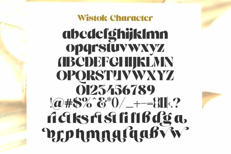 Wistok Font Image 3
