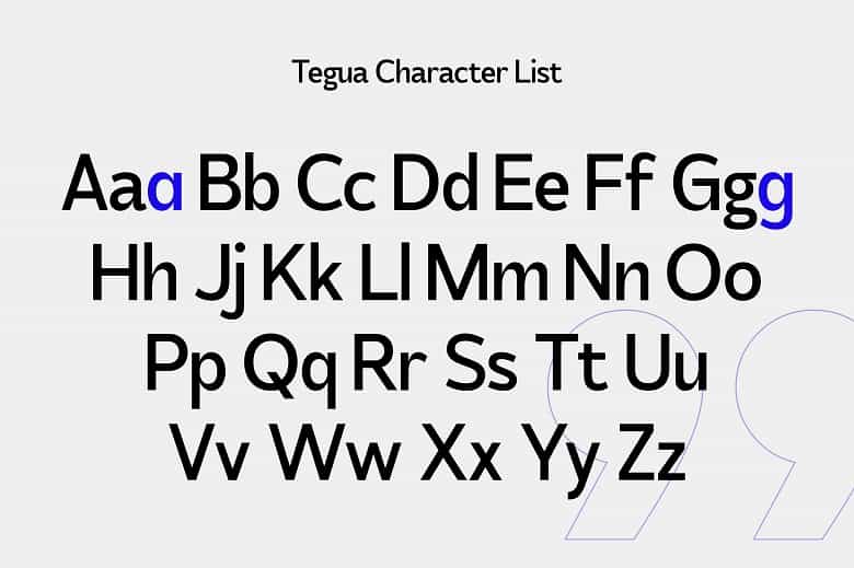 Tegua Font Image 2