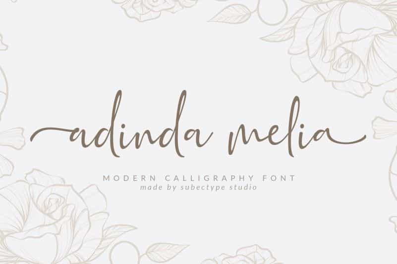 Adinda Melia Script Font Image 1