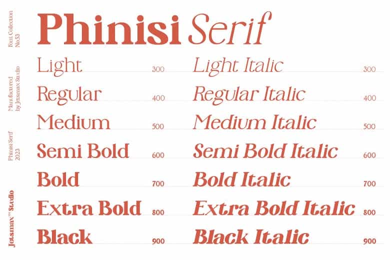 Phinisi Serif Font Family Image 2