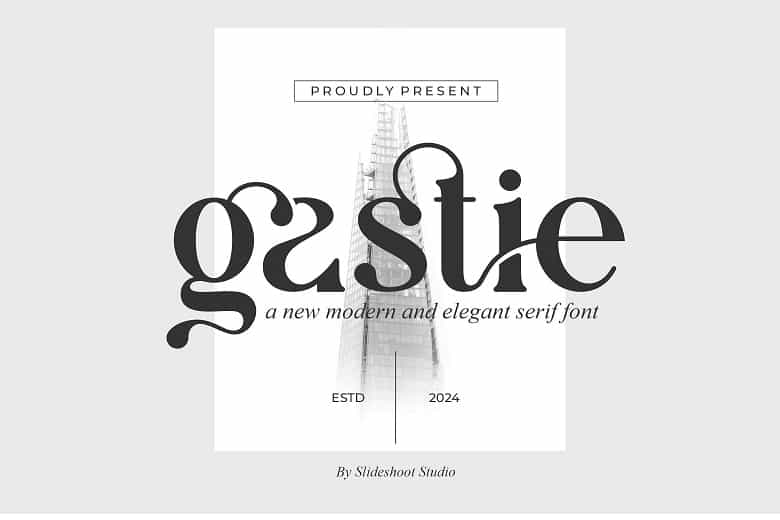 Gastie Font Image 1