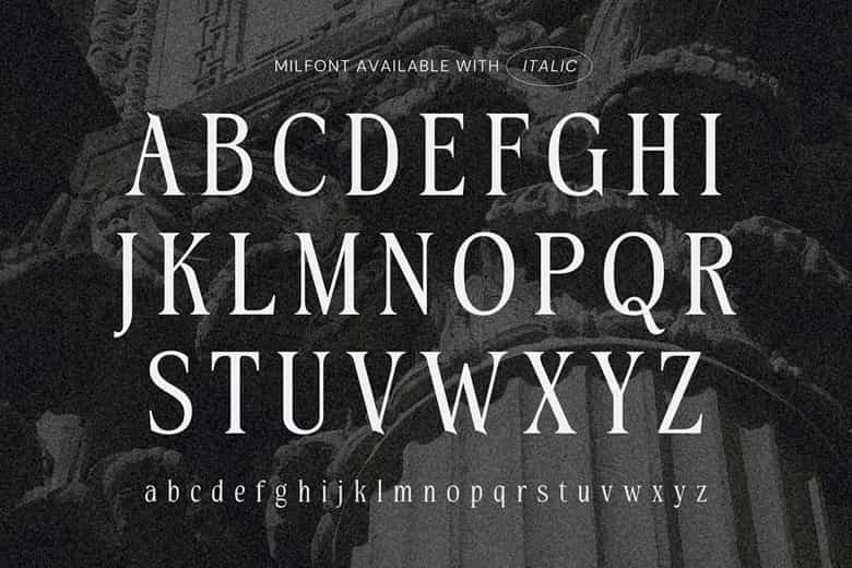 Milfont Font Image 2