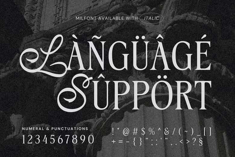 Milfont Font Image 3