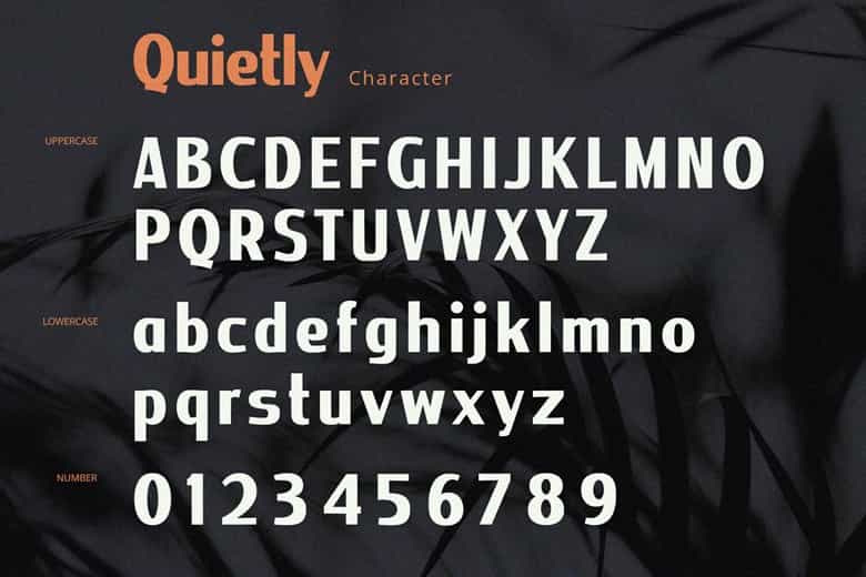 Quietly Font Image 3