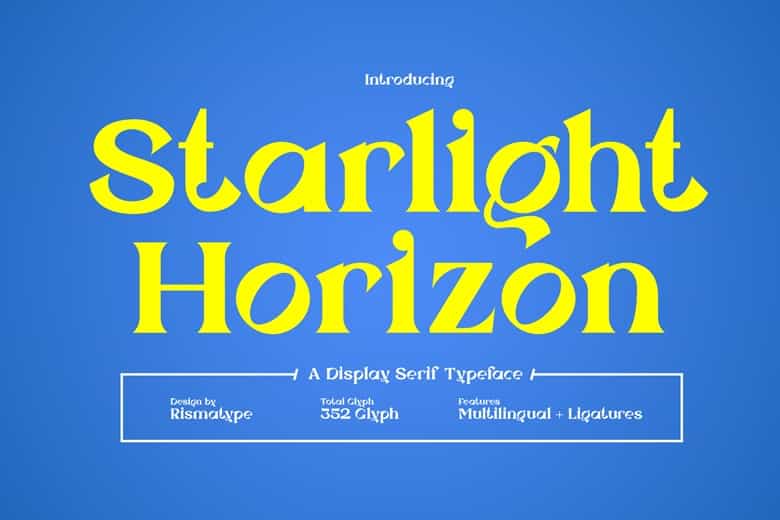 Starlight Horizon Font Image 1