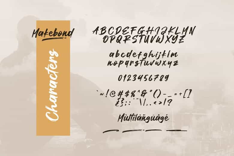Makebond Font Image 3